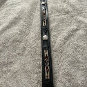 Wrangler Black Leather Belt 38